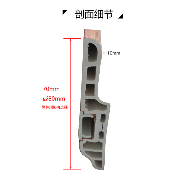 踢脚线 防水踢脚线木塑墙角贴竹纤维地脚线