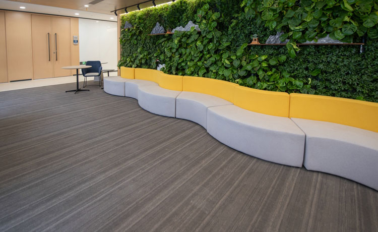 编织纹PVC地板 商用办公室会议室会所酒店编织纹地胶垫-ADC弹性地板