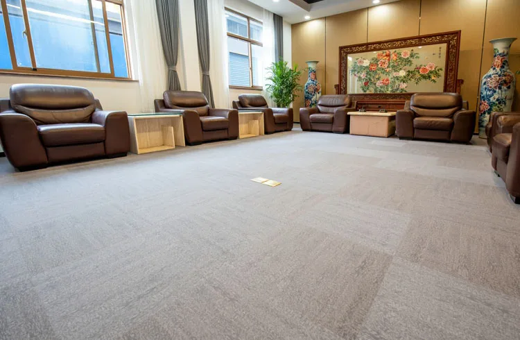 地毯纹 石塑地板 家用商用办公室PVC片材地板-ADC弹性地板